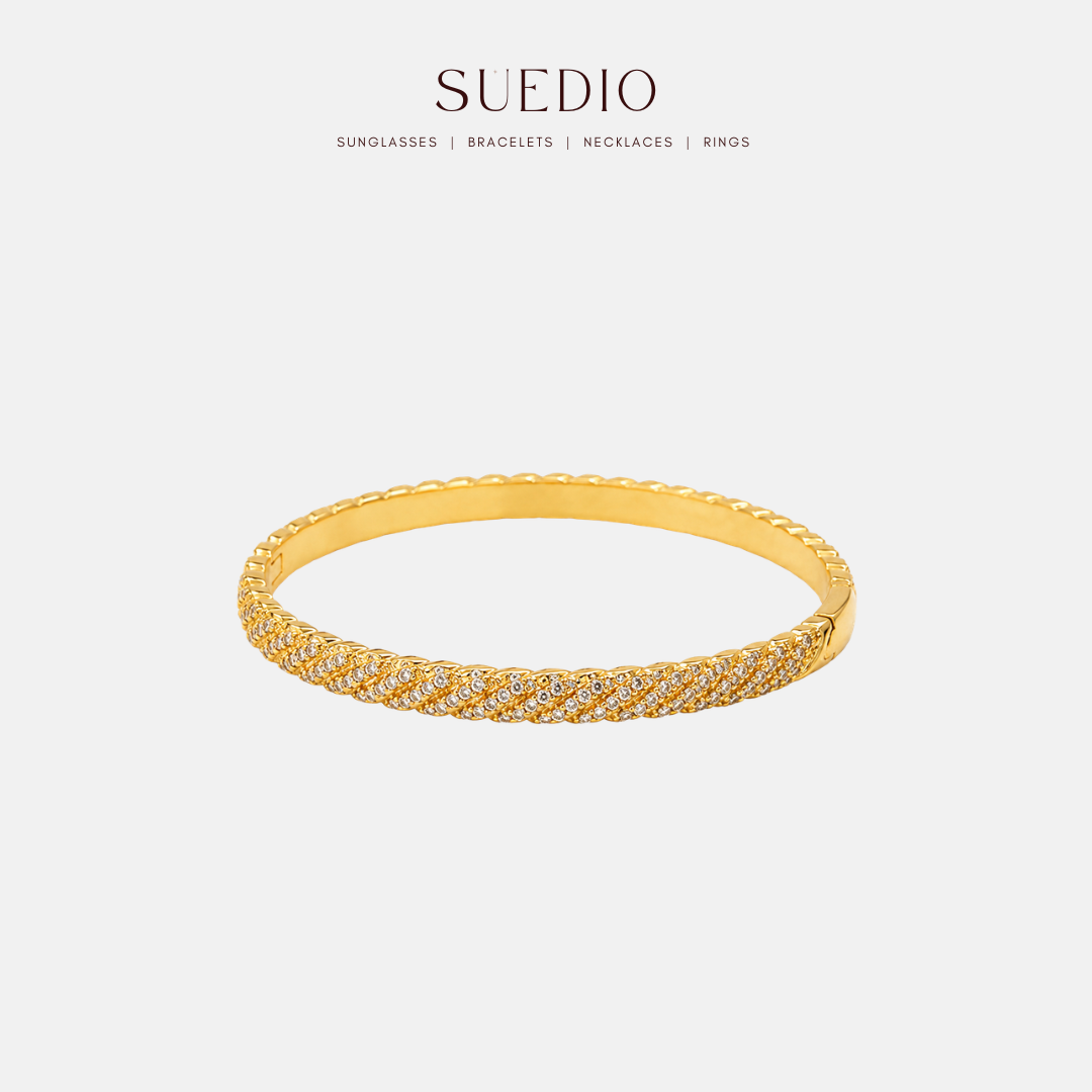 Diamond Twist Bangle