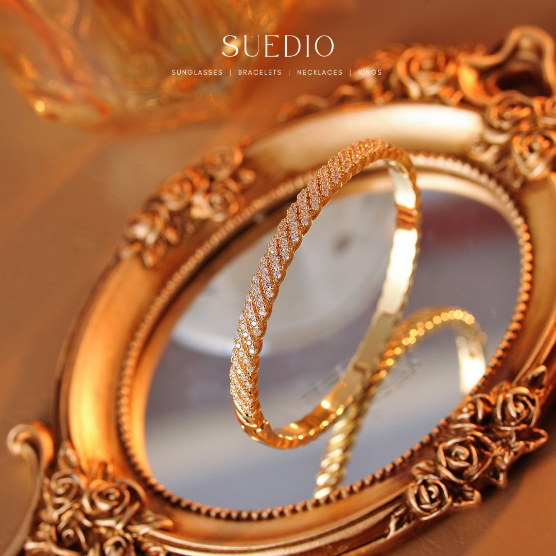 Diamond Twist Bangle