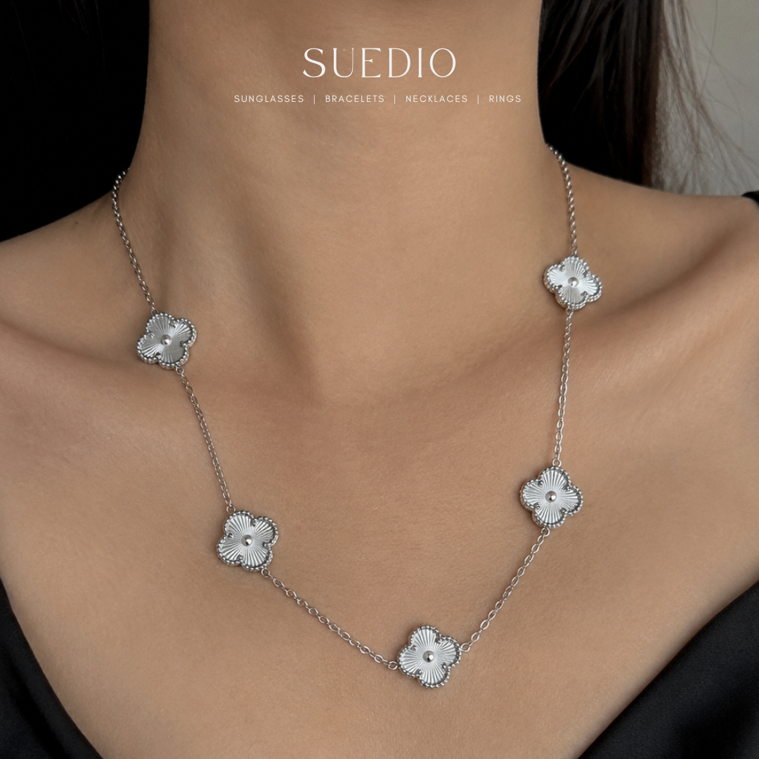 5 Laser Petal Clover Necklace