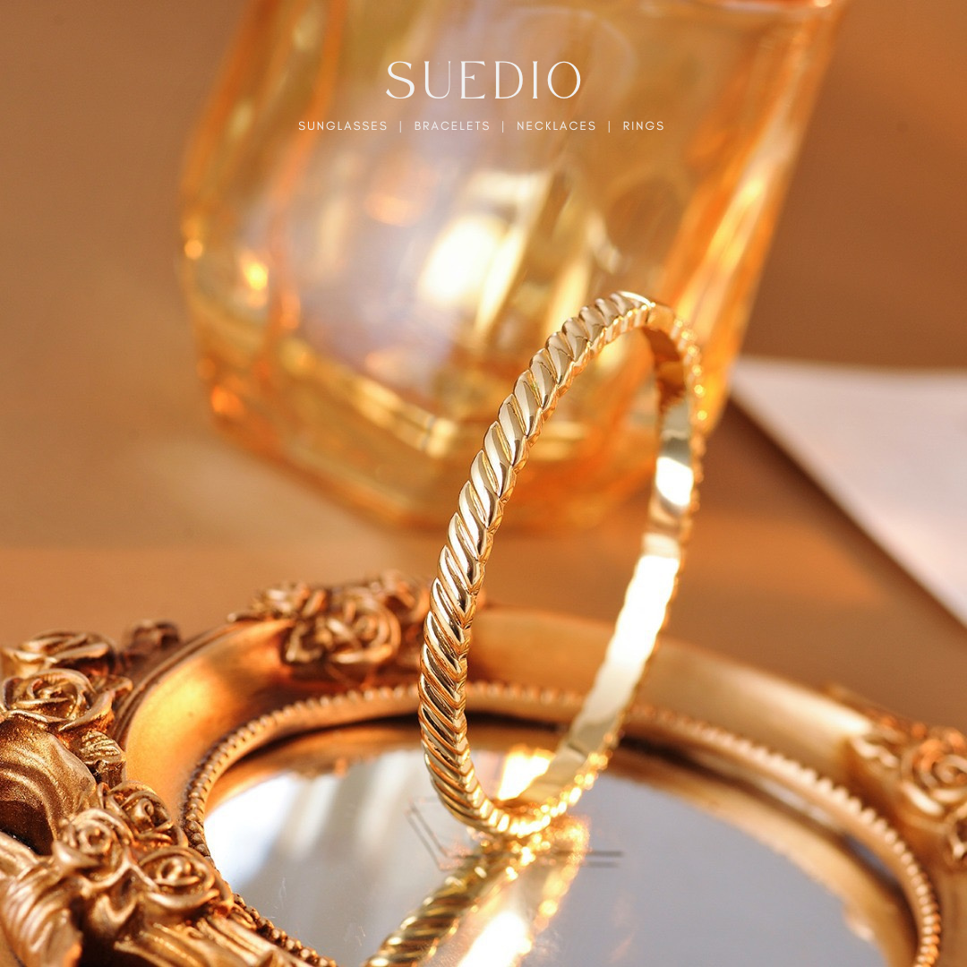 Diamond Twist Bangle