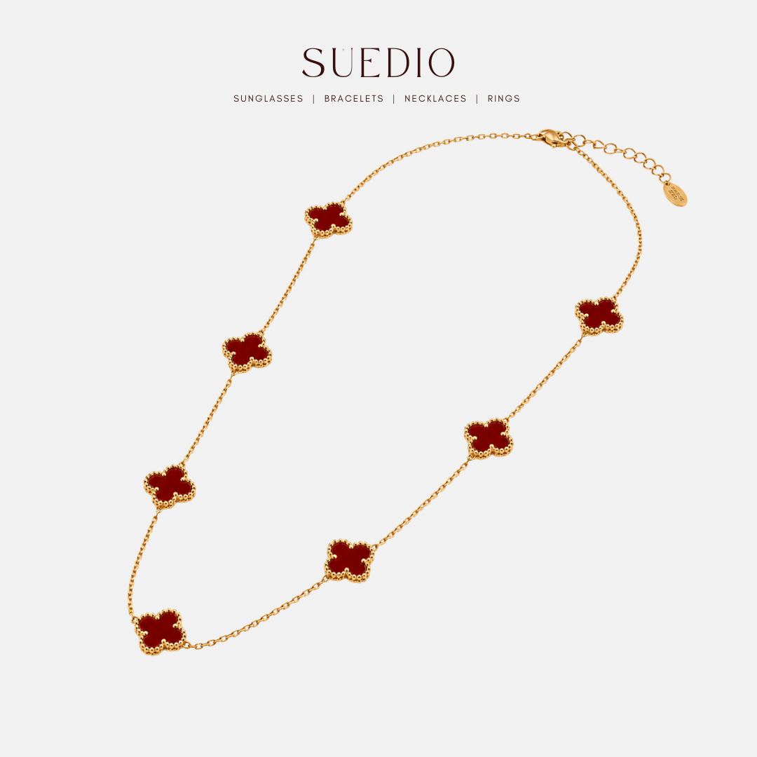 7 Mini Petal Clover Necklace