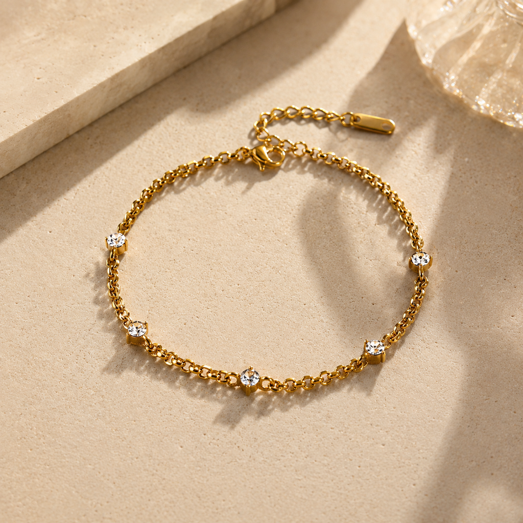 Quintessa Bracelet Five Diamond Bracelet