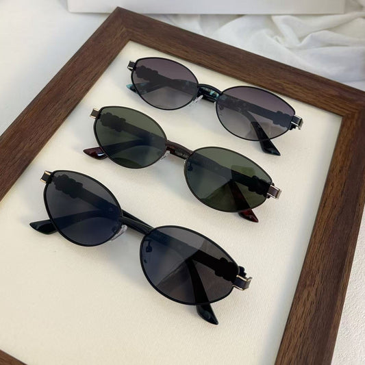 Triomphe Oval-Frame Sunglass
